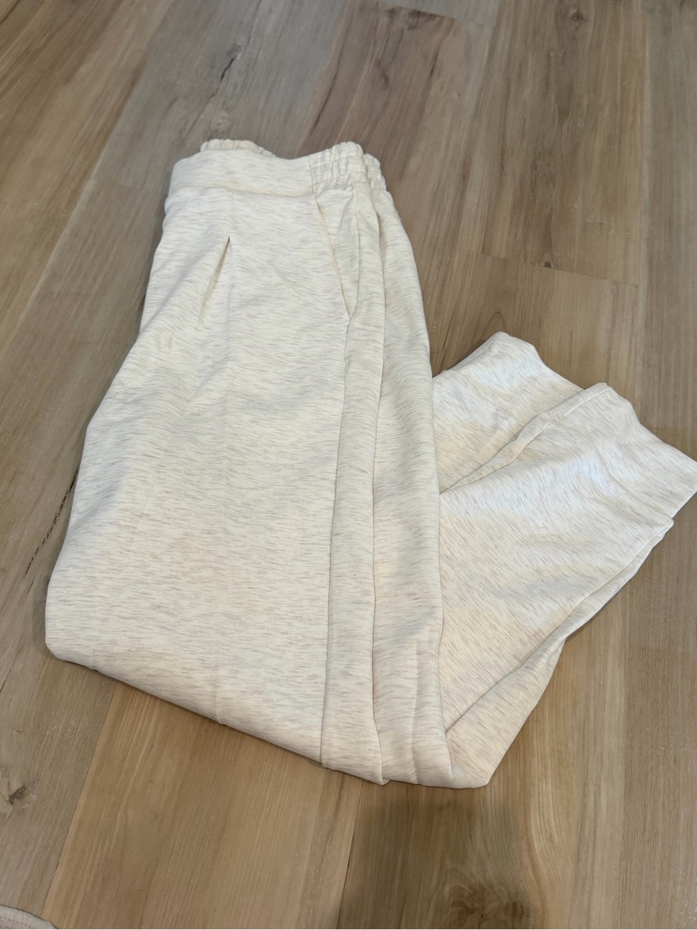 Cream Cozy Jogger Pants